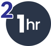 One hour service icon