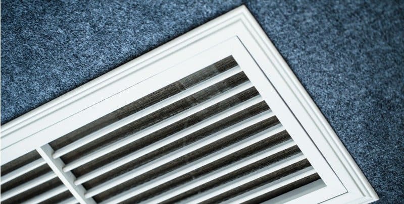 ducted air conditioning vent close up