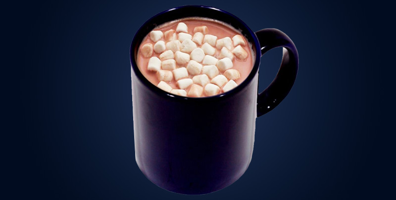 mug of hot chocolate with marshmallows