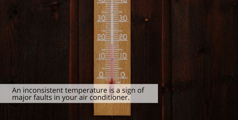 air conditioner inconsistent temperature
