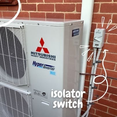 air conditioner isolator switch