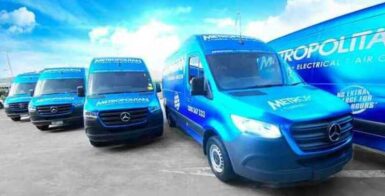 Metropolitan Air Conditioning service vans.