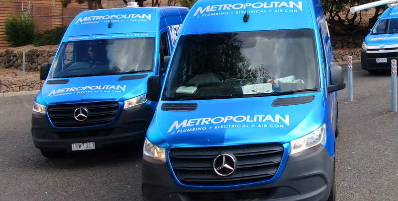 Metropolitan vans in a carpark